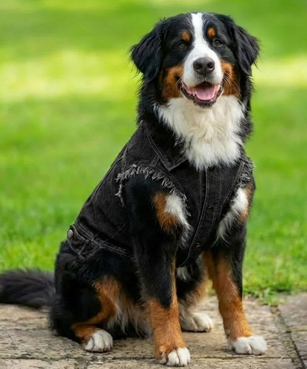 Dog’s denim jacket