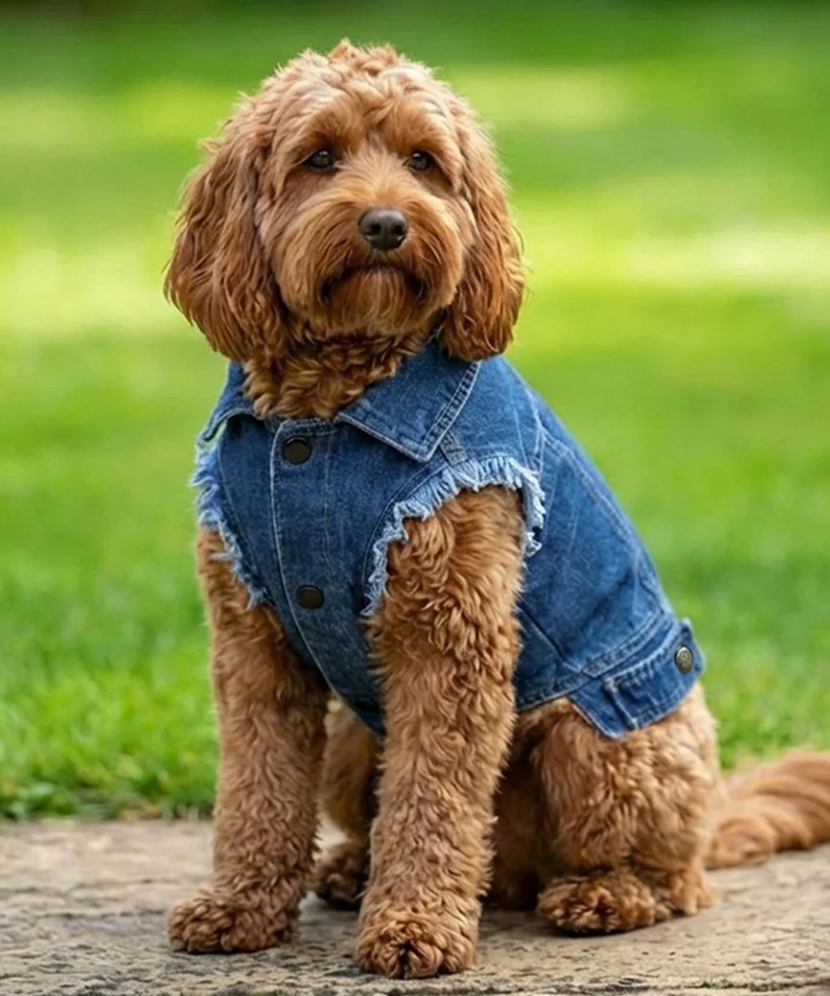 Dog’s denim jacket