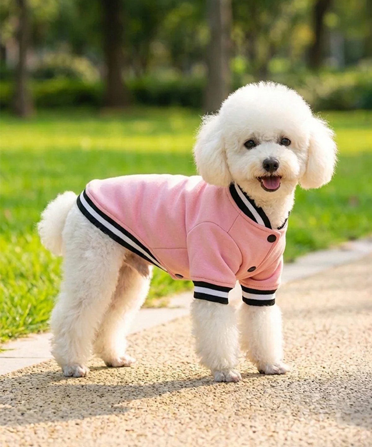 Dog’s varsity jacket